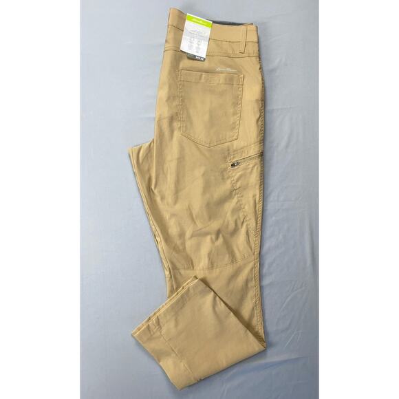 Eddie Bauer Lightweight Stretch Nylon Rainier Hiking Pants. Beige, Men's 34X32. - Picture 1 of 8